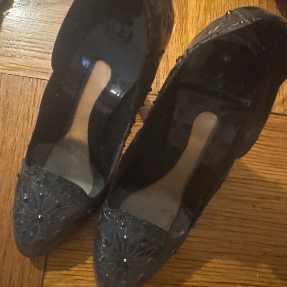 Dolce and Gabbana Cinderella Black Crystal Heels - Picture 7 of 8